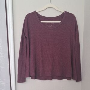 We The Free Maroon Long Sleeve Top